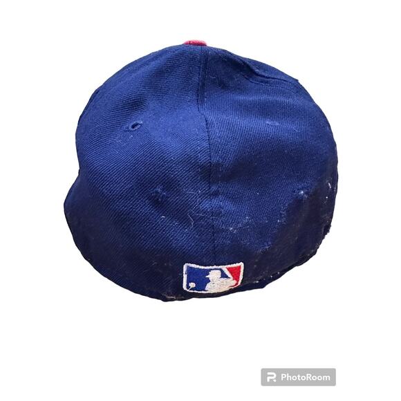 Chicago Cubs Vintage New Era Fitted Hat Sz 7 1/8 59FIFTY USA Pro Model - Picture 2 of 6